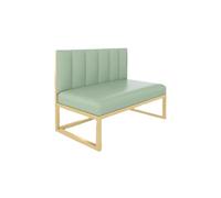 Combinación de mesa de sofá y silla, banco tapizado de asiento de cuero, sofá acento de asiento de cuero falso, para sala de estar de cocina sala de estar Western Restaurant Cafe Green1-95 * 55 *