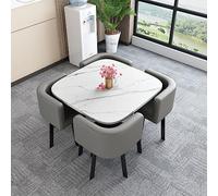 Combinación De Mesa Y Silla, Juego de mesa de comedor para vestíbulo de hotel de negocios de oficina, mesa de centro de negocios Juego de mesa y silla de oficina, para salón de oficina combinado Área