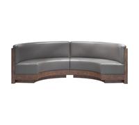 Combinación de sofá de cabina de restaurante para asientos comerciales en vestíbulo de hotel, oficina o sala de espera. Diseño cómodo y elegante para una mejor experiencia de los huéspedes