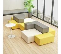 Combinación de sofá simple y moderna, asientos modulares for recepción de hotel, edificio de oficinas, área de descanso de empresa y sala de oficina, muebles de decoración prácticos y elegantes(D)