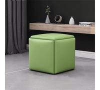 Combinación de taburete de silla de sofá apilable 5 en 1 asiento Pisos cubos, reposapiés de cuero transpirable, accesorio para el hogar Cubo creativo sofá taburete de maquillaje multifuncional