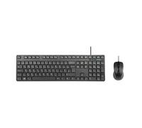 Combinación de teclado y ratón con cable de tamaño completo (francés)