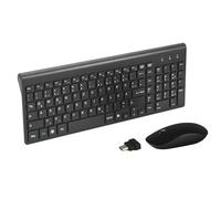 Combinación de teclado y ratón inalámbrico USB C, teclado y ratón de tamaño completo compatible con Windows 7/8/10, MacBook Pro/Air, ordenador portátil, PC