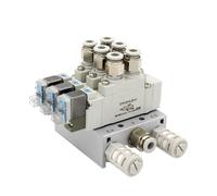 Combinación de válvulas solenoides SMC tipo SY5120, válvula de control de cilindro controlada electrónicamente de un solo cilindro SY5120-5LZD-01 SY5120-6LZD-01(SY5120-4LZD-01 6mm,2 Stations)