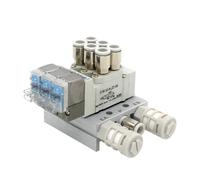 Combinación de válvulas solenoides tipo SY3120 Válvula de control de cilindro única controlada electrónicamente SY3120-5LZD-M5 SY3120-6LZD-M5(SY3120-5LZD-M5 6mm,5 Stations)
