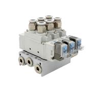 Combinación De Válvulas Solenoides Tipo SY7120 Válvula De Control De Cilindro Única Controlada Electrónicamente SY7120-5LZD-01 SY7120-6LZD-01(9 Stations)
