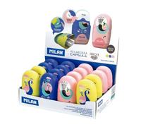 Combinación Goma y Sacapuntas Milan Peacock Diseño Capsule