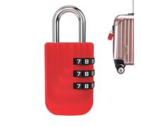 Combinación number Lock - Mini Travel Padlock, código | Ligero 3-Digit 90 Degree Rotation Mechanism with Storage Protection Scenario, durablle Small for Bag Briefcase Drawer Gym Box Trunk