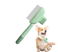 Combinación para pulgas - Brush para cabello dematting, cepillo para gato de acero inoxidable | Salud y bienestar eliminación de enredos y nudos, herramienta de aseo para mascotas multifu