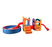 Combinaciones de toboganes Infantiles for Interiores y Exteriores, toboganes for Parques Infantiles, Juguetes Grandes for Parques de Atracciones, Equipamiento for guarderías.(A4)