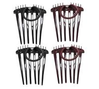 Combinados de cabello Toboganes para mujeres 4pcs 2.56x3.35 pulgadas Peine de bandeta con banda elástica Tobogados para cabel