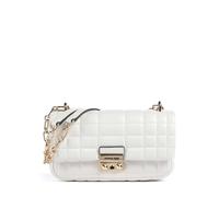 Combinando sin esfuerzo las tendencias actuales con una elegancia atemporal, este bolso de hombro Michael Kors de la serie Tribeca está hecho de suave piel de cordero que garantiza tanto lujo como dur