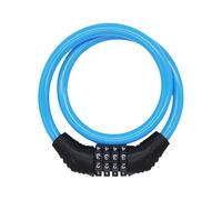 Combination Bike Lock - Steel Cable Anti Theft Chain, Resettable Numeric Code Wire, Heavy Duty Locking Hardware | Secure Bicycle Accessories, Mountain Road City Commuting Youth Teens Adult Monopatín