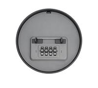 Combination Key Safe Box, 4 Digit Security Lock Box, 4.53x4.53x1.69inch Stash Container with Code, Portable Metal Storage Case, Anti Theft Compact Design Style, Home Office Use
