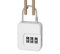 Combination Lock, 3-Digit All-Weather Anti-Theft Security Device, 5x4.3cm ABS Steel Wire, for Backpack, Gym Bag, Drawer, Cabinet, Gate, Fence