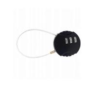 Combination Padlock with Cable Variable Code Suitcase 3-digit Black