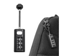 Combination Travel Lock - 3 Digit Resettable Code for Indoor Locker Use | Zinc Alloy with Compact Design, Security Accessory for Gym Bags Suitcases Backpacks and Family Storage Needs