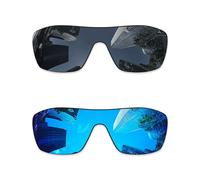 Combine8 Lentes de repuesto para gafas de sol Oakley Batwolf OO9101, color negro y azul hielo