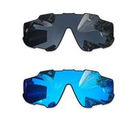 Combine8 Lentes de repuesto para gafas de sol Oakley Jaw-breaker OO9290/Jaw-breaker Asian Fit OO9270, color negro y azul hielo