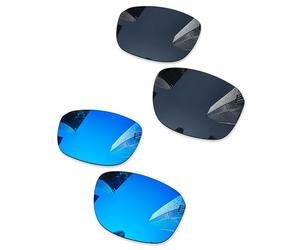 Combine8 Lentes de repuesto para gafas de sol Oakley Split Shot OO9416, Negro + azul hielo, 64 Millimeters