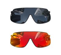 Combine8 Lentes de repuesto para gafas de sol Oakley Sutro Lite OO9463/Sutro Lite Asian Fit (AF) OO9463A, color negro y rojo fuego
