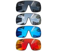 Combine8 Lentes de repuesto para gafas de sol Oakley Sutro S OO9462, color negro + titanio plateado + azul hielo + rojo fuego