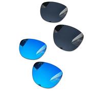 Combine8 Lentes de repuesto Ploarized para gafas de sol Oakley Frogskins OO9013/Frogskins LX OO2043/Frogskins Mix OO9428/Frogskins Range OO9284, color negro y azul hielo