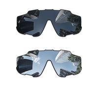Combine8 Lentes de repuesto Ploarized para gafas de sol Oakley Jaw-breaker OO9290/Jaw-breaker Asian Fit OO9270 - Negro + titanio plateado