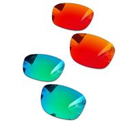 Combine8 Lentes de repuesto Ploarized para gafas de sol Oakley Split Shot OO9416, rojo fuego y verde, Rojo fuego y verde, 64 Millimeters