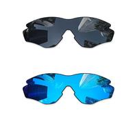 Combine8 Lentes de repuesto Ploarized para Oakley M2 Frame OO9212/M2 Frame XL OO9343/M2 Frame Asian Fit Gafas de sol - Negro + Azul Hielo