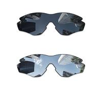 Combine8 Lentes de repuesto Ploarized para Oakley M2 Frame OO9212/M2 Frame XL OO9343/M2 Frame Asian Fit Gafas de sol - Negro + Titanio plateado