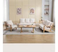 CombinedLeatherSofaforBookstoreCoffeeShopReceptionArea&CateringReadingSpaceStylishMilkTeaTable & Chair SetforComfort&Style