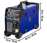 Combo 3in1 MIG Soldador 160A 250A 270A Portátil MMA TIG IGBT DC Inversor Flux Cored Wire Feed Gas Máquina de soldadura Para bricolaje(MIG-270A)
