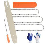 Combo de barra de motosierra y cadena de 16 pulgadas, paso LP de 3/8 pulgadas, calibre de 0.43 pulgadas, 55 eslabones de transmisión, compatible con Makita UC3541A, Bosch EasyCut1200, Dewalt DCCS670