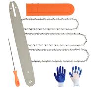 Combo de barra de motosierra y cadena de 16 pulgadas, paso LP de 3/8 pulgadas, calibre de 0.50 pulgadas, 56 eslabones de transmisión, compatible con motosierras profesionales Stihl MS180, Husqvarna