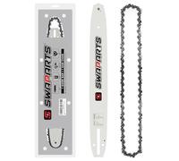 Combo de barra de motosierra y cadena de repuesto de 16 pulgadas, paso LP de 3/8 pulgadas, calibre de 43 pulgadas, 56 eslabones de transmisión para Greenworks 2904502, EGO AG1600 CS1600/CS1604, Stihl,