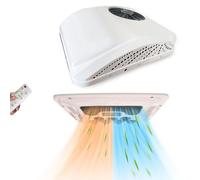 Combo de Calentador de Aire Acondicionado para vehículos recreativos de 12 V: Unidad de Aire Acondicionado de Techo Universal, Aire Acondicionado silencioso para Autocaravana de 9500 BTU,