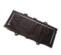 Combo de camilla para cuerpo con asas laterales - Bolsa de dormir para acampada al aire libre senderismo saco de dormir de polietileno Cadáver catáver desastres 210 x 80 cm (Negro, 85 x 32 pulgadas)