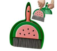 Combo de cepillo pequeño para recogedor, juego de ayudante de limpieza, kit de escoba portátil de 7.09 x 9.06 pulgadas para un orden rápido, accesorio de limpieza de estilo de dibujos animados, juego