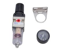 Combo de filtro y regulador de compresor de herramienta neumática con medidores de precisión 1/4 BSPT regulador para compresor, herramienta Piggybacks