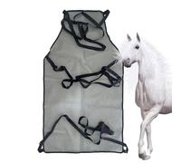 Combo de malla para moscas, forro antirozaduras, resistente al desgarro y a la abrasión, malla de vientre de caballo, alfombra para prevenir moscas y arañazos al aire libre