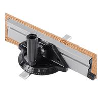 Combo de mango de empuje de calibre de inglete: mango de empuje, medidor de inglete, regla de ángulo ajustable, riel guía, herramienta de brújula para manualidades, carpintería y corte de precisión |