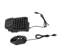 Combo de Medio Teclado y Ratón para Juegos, para Mix Se Teclado Convertidor de Ratón, K13 RGB Retroiluminado Medio Teclado, Ratón G4, Soporte de Teléfono para Android