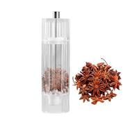 Combo De Molinillo De Sal Y Pimienta Acrílico, Molienda Versátil, 15x4,5 Cm, Molinillos De Pimienta Manuales, Molinillo De Sal Eléctrico, Núcleo De Cerámica Ajustable De Precisión, Para Especias De