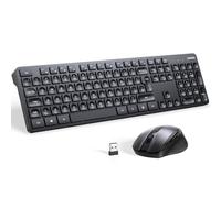 Combo de mouse ergonómico y teclado inalámbrico UGREEN MK006 (negro)