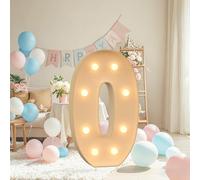 Combo de números y letras de marquesina, números gigantes de mosaico con luz LED de 4 pies para decoración de bodas, aniversarios, eventos corporativos