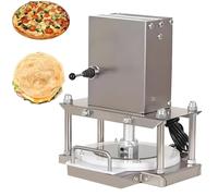 Combo de prensa de masa eléctrica y rodillo, prensa manual de corteza de pizza de 8.6 pulgadas para uso doméstico y comercial, hace rápidamente pizza, pastel y masa de pastelería