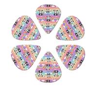 Combo de púas de guitarra clásica Panda Unicorn, paquete de 6, 351 paletas para guitarra acústica, eléctrica y bajo, 0,46 mm/0,71 mm/0,96 mm