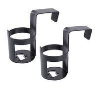Combo de soporte para bebidas y abridor de botellas para coche, soporte para bebidas con clip para ventana para viajeros y viajeros por carretera, organizador de bebidas para coche