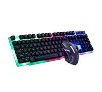 Combo de Teclado y Mouse del Mouse | Teclado y Mouse Conjunto USB Teclado de Juego Wired Mouse Conjunto GTX300 Mouse Y COMBUTO Combo Combo COMBUT TEQUEBLO para PC COMPUTADOR